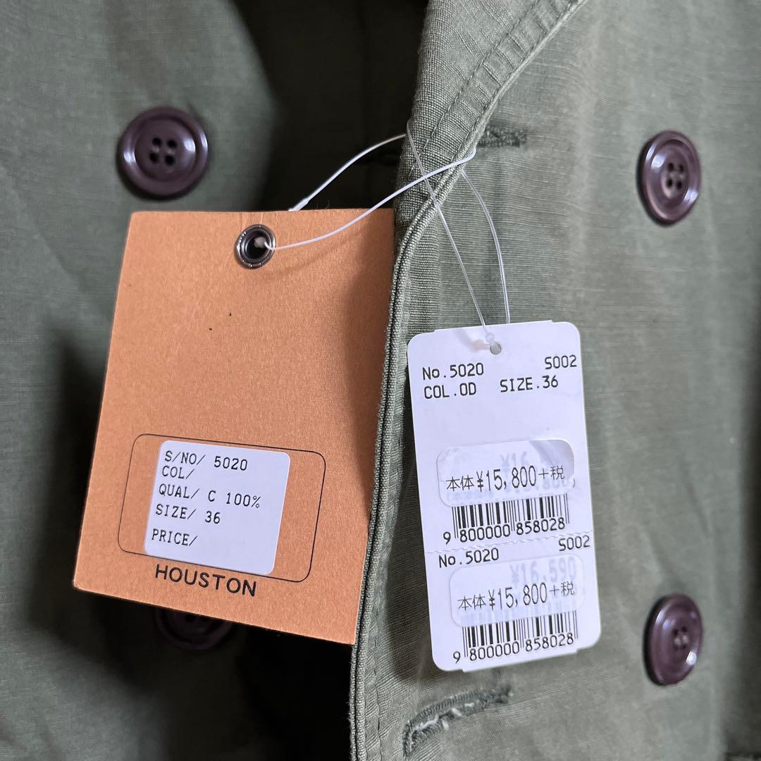 【新品未使用】HOUSTON　ヒューストン　ミリタリージャケット　サイズ36