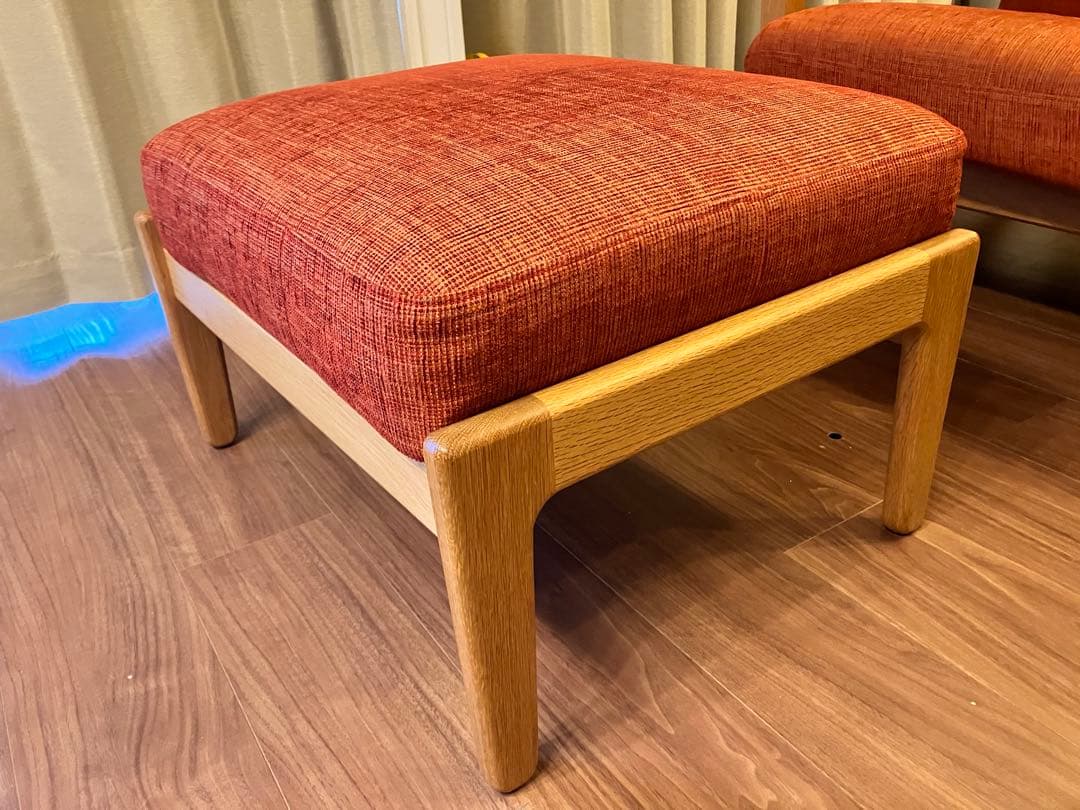 【週末最終値下】unico ウニコVISKA ソファ3シーター　オットマンセット