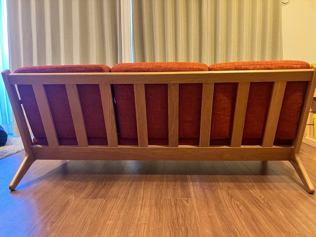 【週末最終値下】unico ウニコVISKA ソファ3シーター　オットマンセット