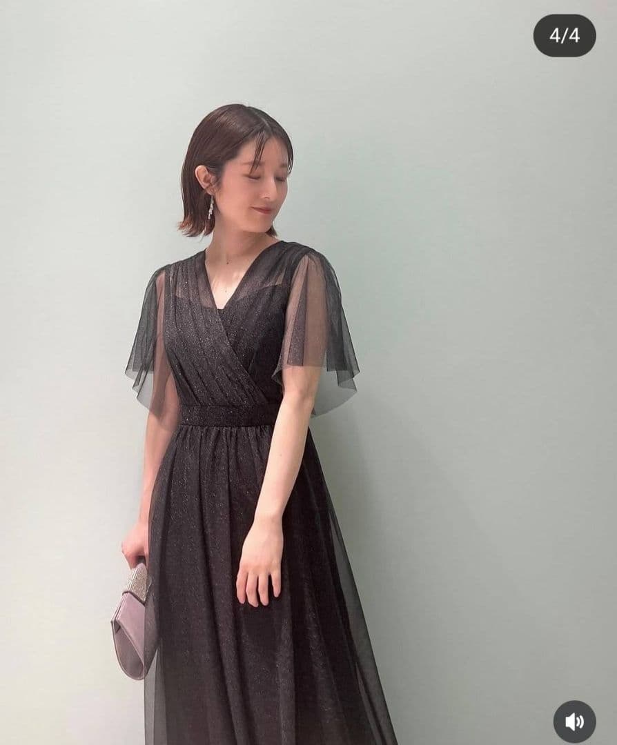 【現行品】エメ　アンクレット　オケージョン　パーティー　ラメ　チュール