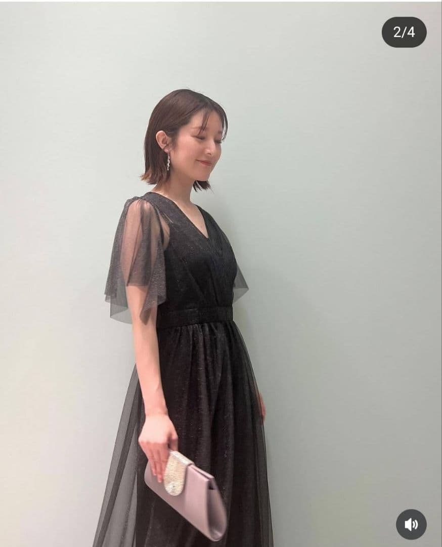 【現行品】エメ　アンクレット　オケージョン　パーティー　ラメ　チュール