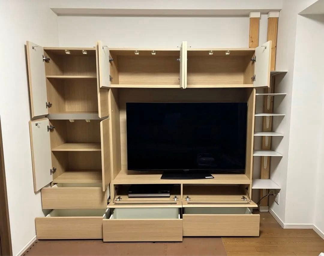 パモウナ　壁面テレビボード　TVボード　壁面収納