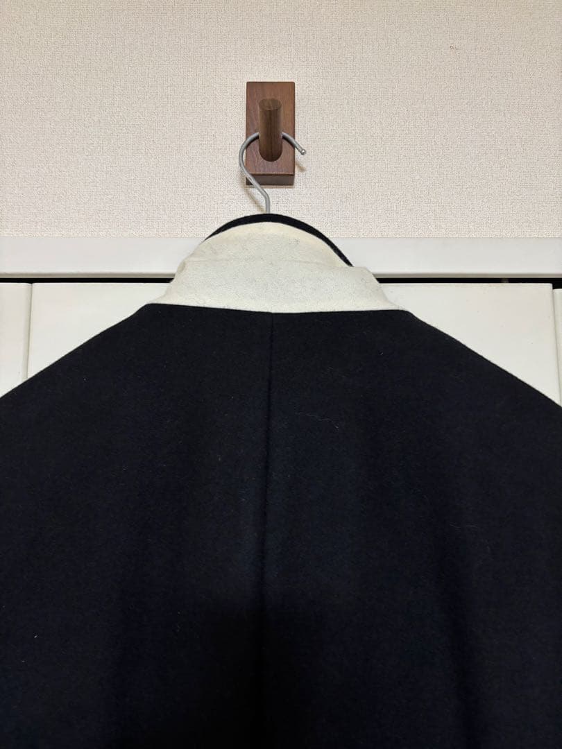 overcoatブラック ダブルブレスト コート　ジャケット　サイズ1