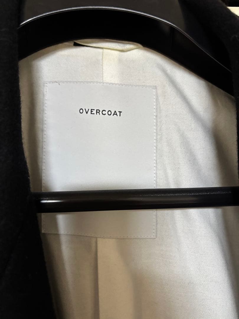 overcoatブラック ダブルブレスト コート　ジャケット　サイズ1