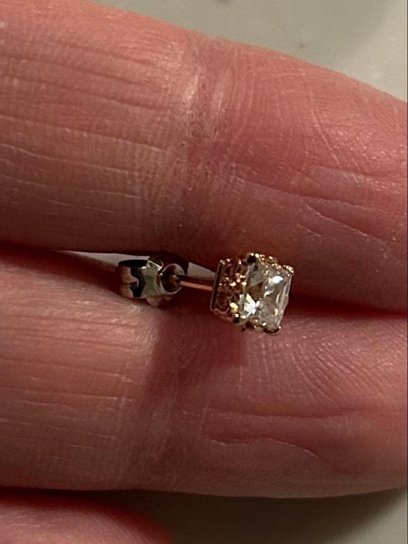 ジャスティンデイビス　モンテカルロピアス　18金ピンクゴールド