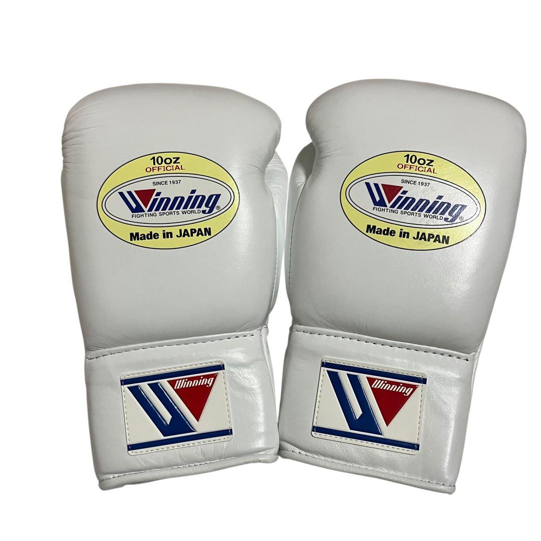 未使用品　ウイニング　ボクシング　グローブ　プロ試合用　10オンス　ひも式