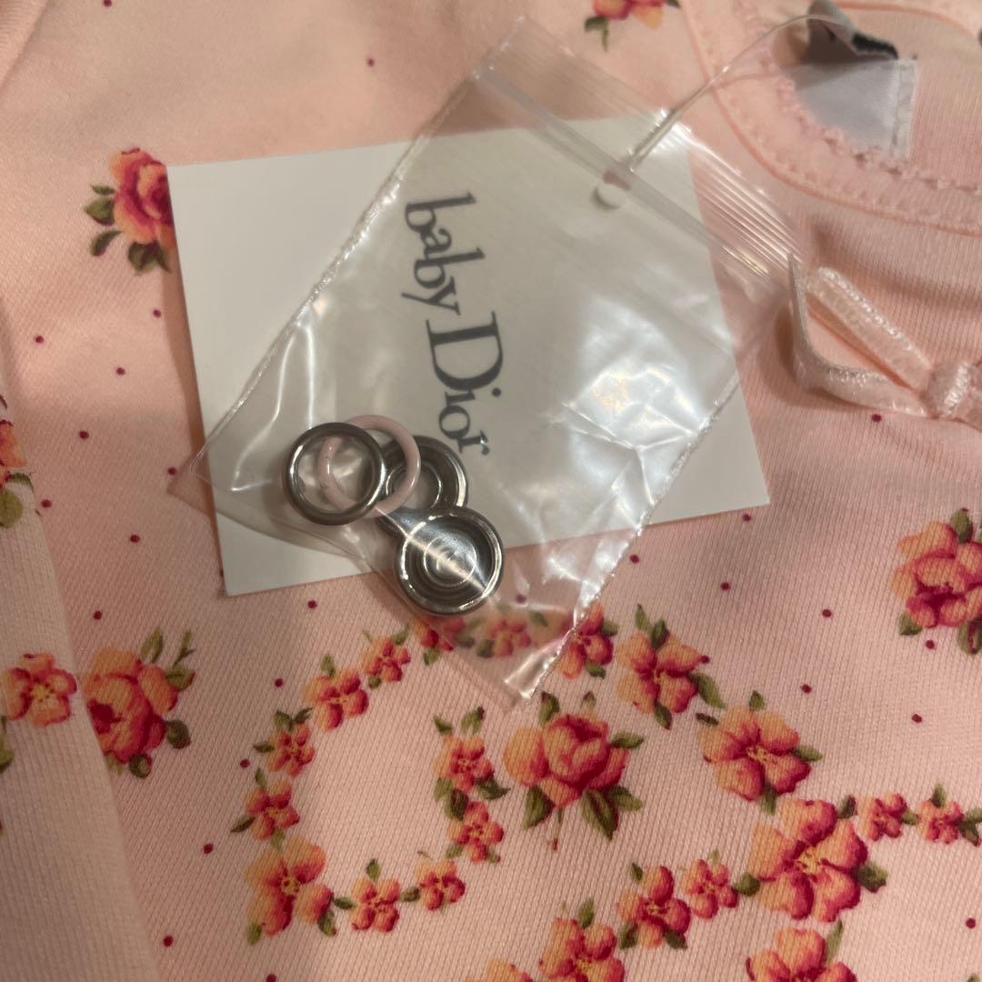 Baby Dior ピンク 花柄プリントカバーオール 6ヶ月