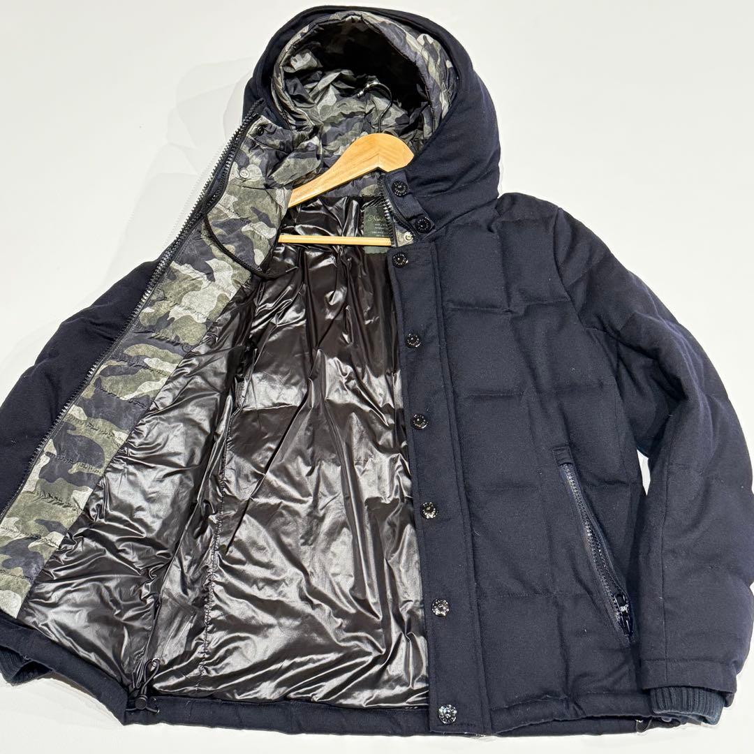 ✨美品 L✨ナノユニバース 西川ダウン リモンタ 迷彩 別注 フランスダウン