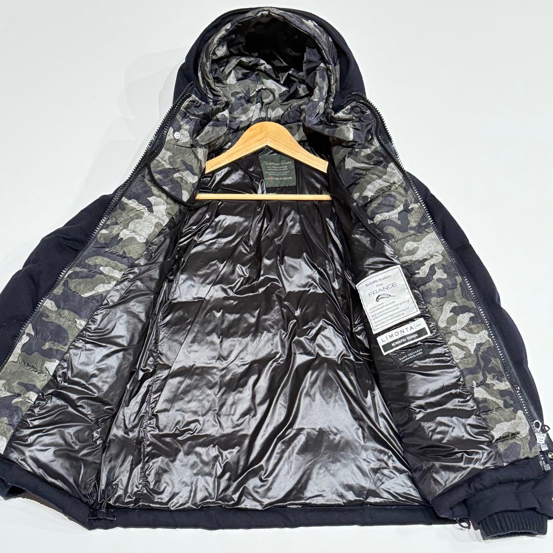 ✨美品 L✨ナノユニバース 西川ダウン リモンタ 迷彩 別注 フランスダウン