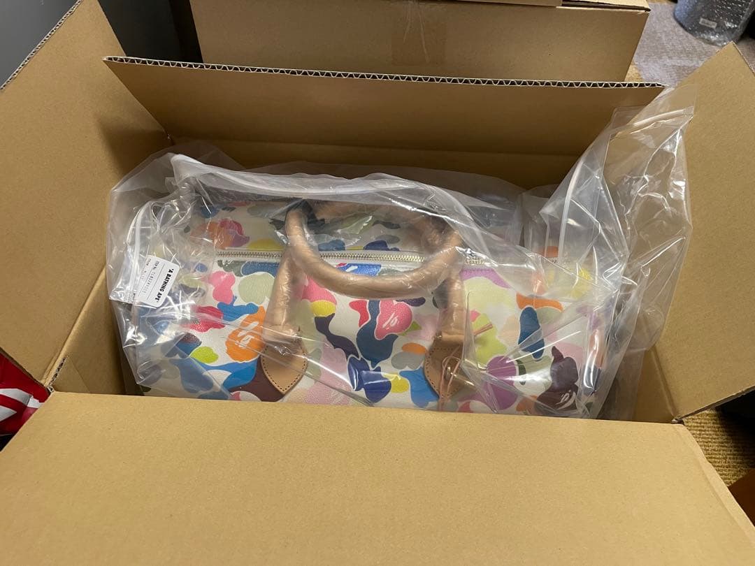 新品 bape ape MULTI CAMO BOSTON BAG