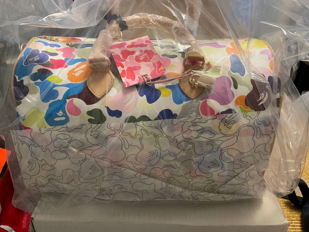 新品 bape ape MULTI CAMO BOSTON BAG