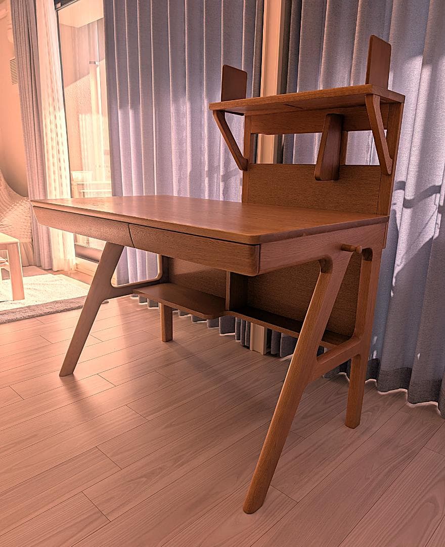 【引き取り限定】浜本工芸　学習机