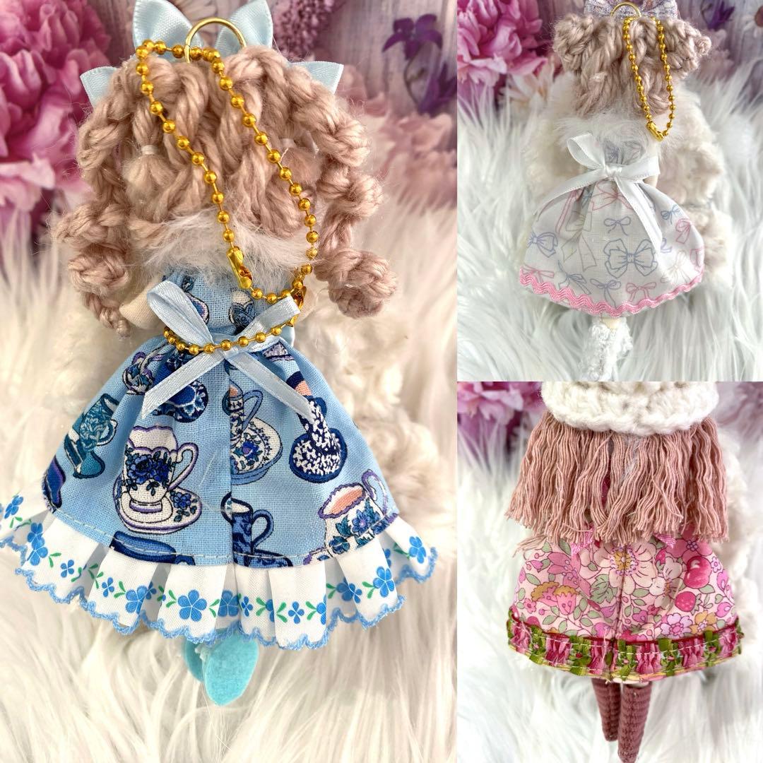 まゆさん専用❤️ピンクウェーブヘア❤️ドールチャーム❤️ハンドメイド