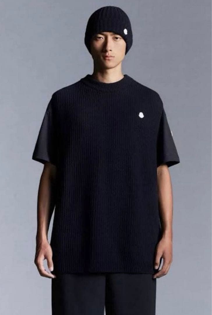 MONCLER HYKEネイビー ニットベスト新品未使用　モンクレール　ハイク