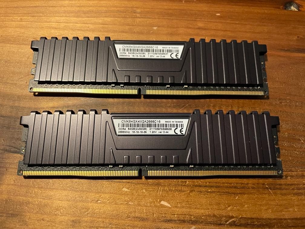 DDR4-2666MHz 64GB(32GB × 2枚)