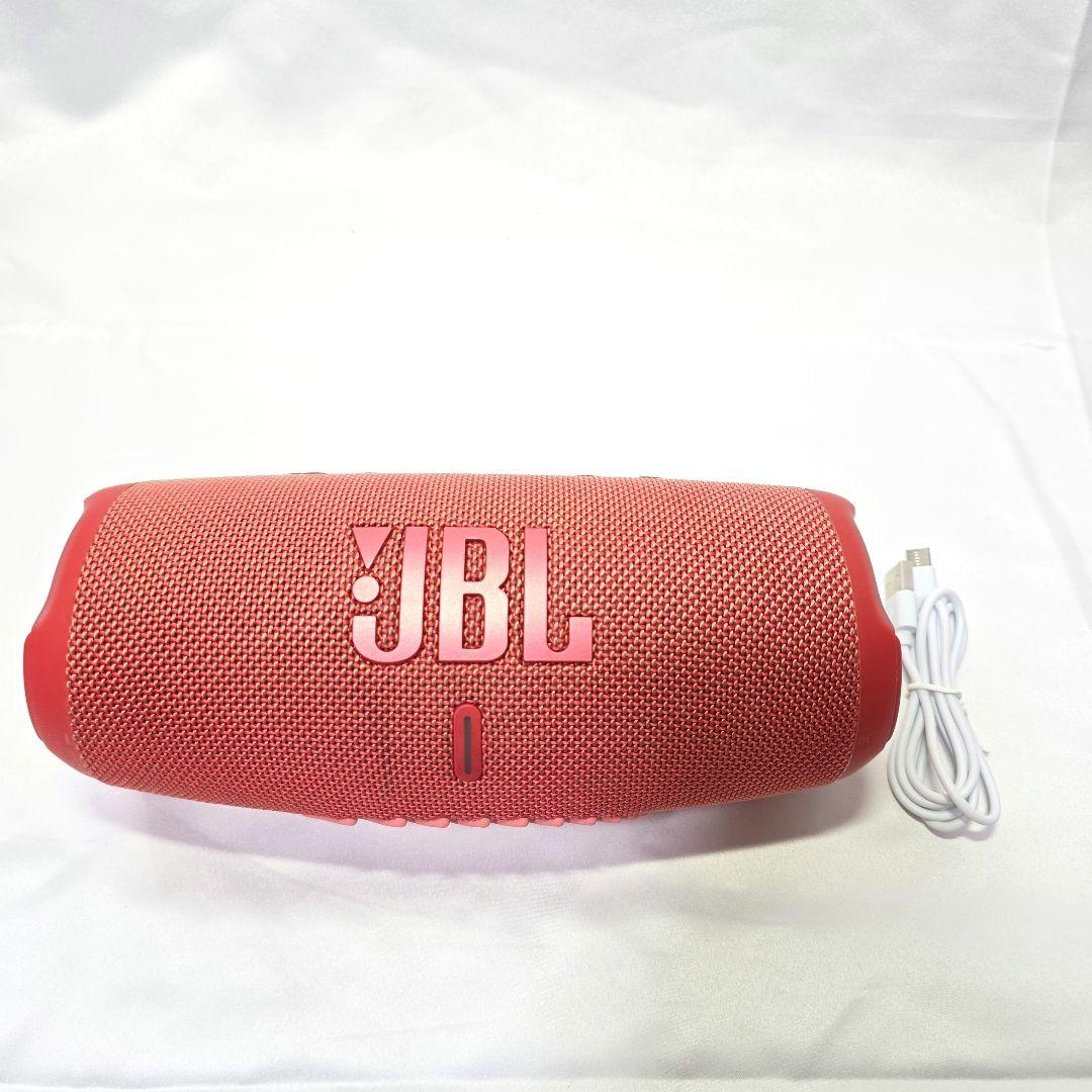 【美品】JBL CHARGE5 レッド　ワイヤレススピーカー　充電ケーブル付属