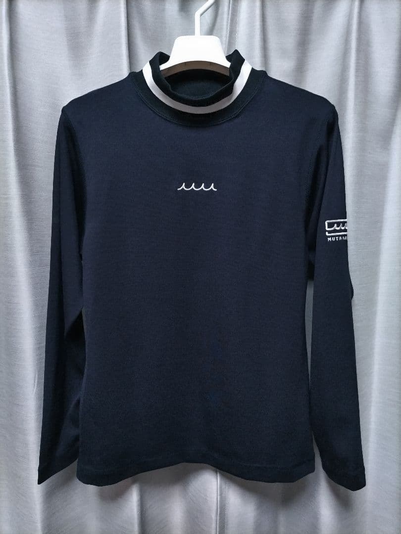 新品　ムータマリンゴルフ　モックネック　ネイビー　2