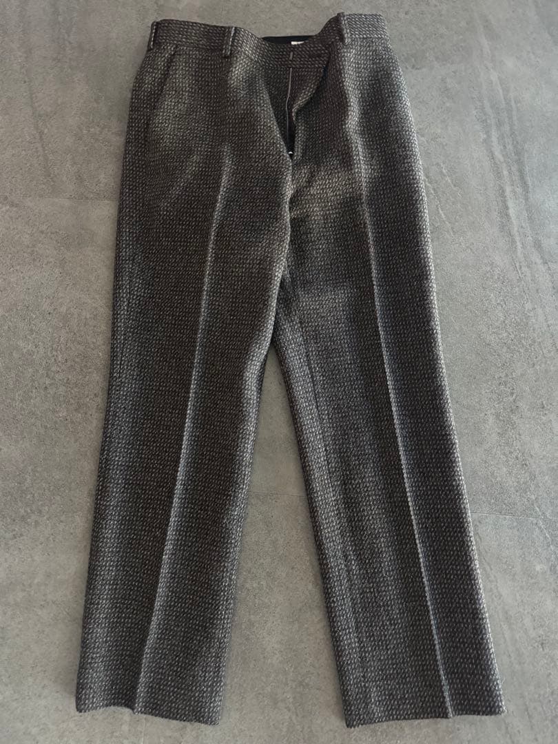 パンツ AURALEE ALPACA WOOL SILK TWEED SLACKS