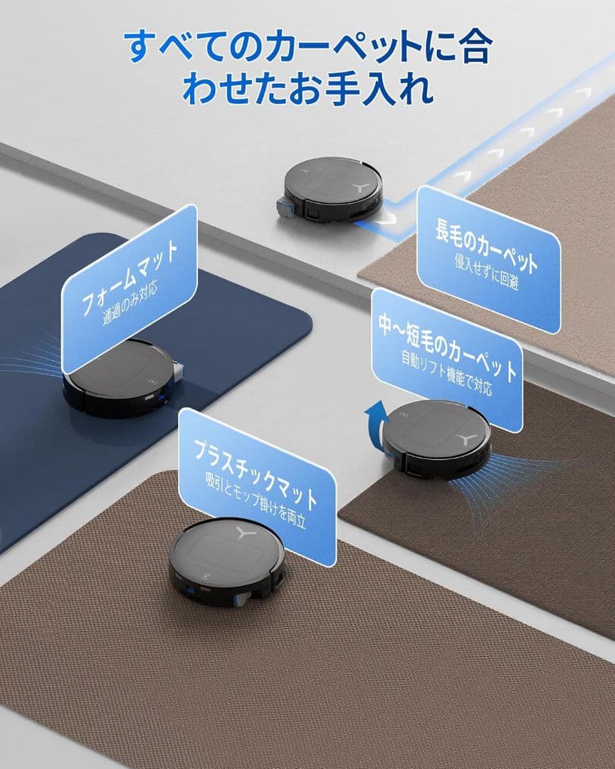 ECOVACS エコバックス DEEBOT T80 OMNI ロボット掃除機 黒