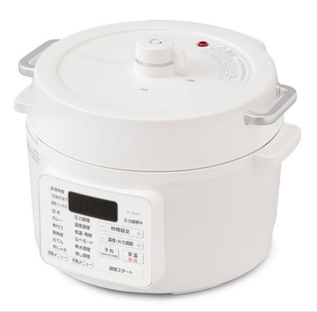 電気圧力鍋 ホワイト　PC MA3 アイリス