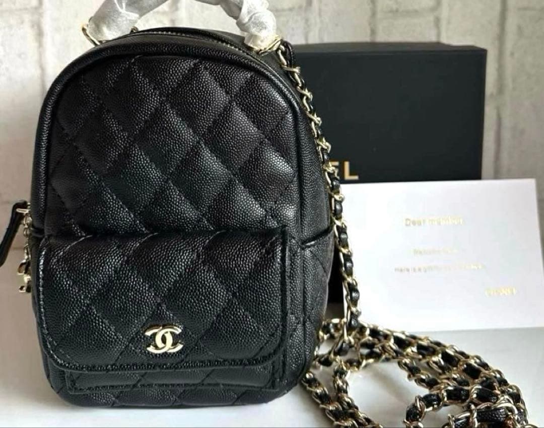 CHANEL MAKEUPバックパック　リュック　キルティング　ノベルティ