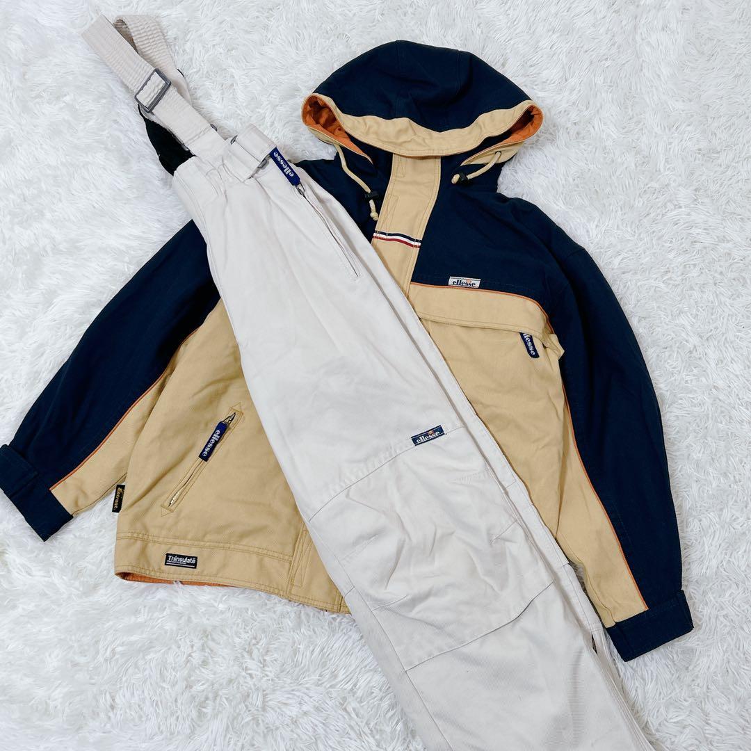 【563】ellesse スキーウェア　セットアップ ゴールドウィン