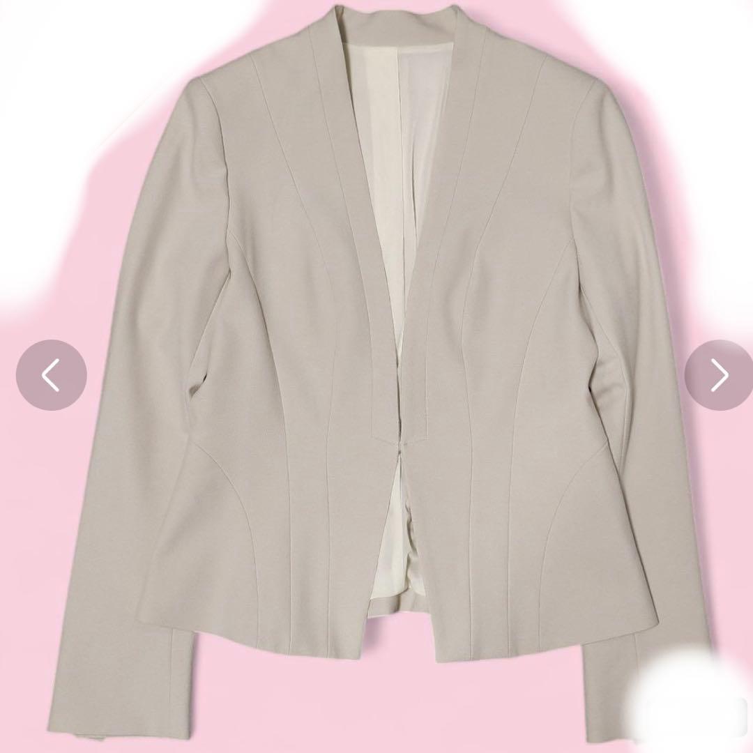 COUP DE CHANCE クードシャンス　ノーカラー スーツ セットアップ