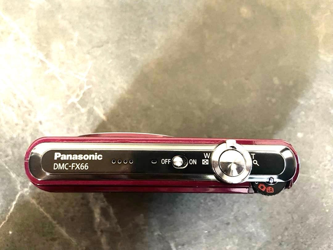 美品 パナソニックLUMIX DMC-FX66 デジタルカメラ パープル