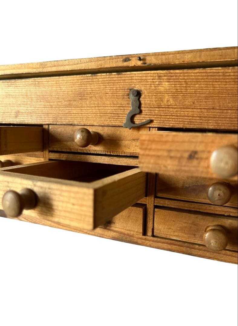 フランスアンティーク　時計職人の木箱