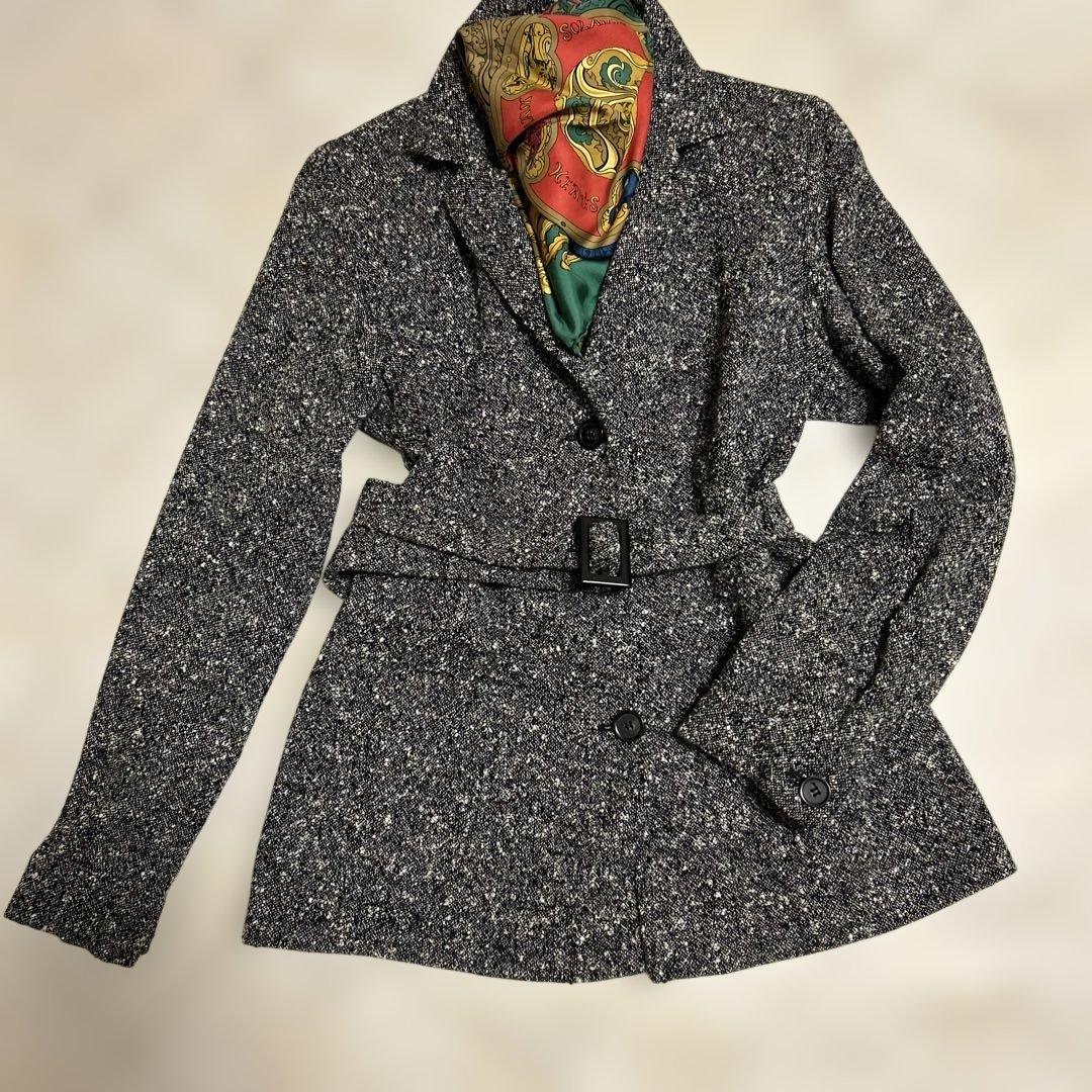 MaxMara テーラードジャケット ブラック・ホワイト