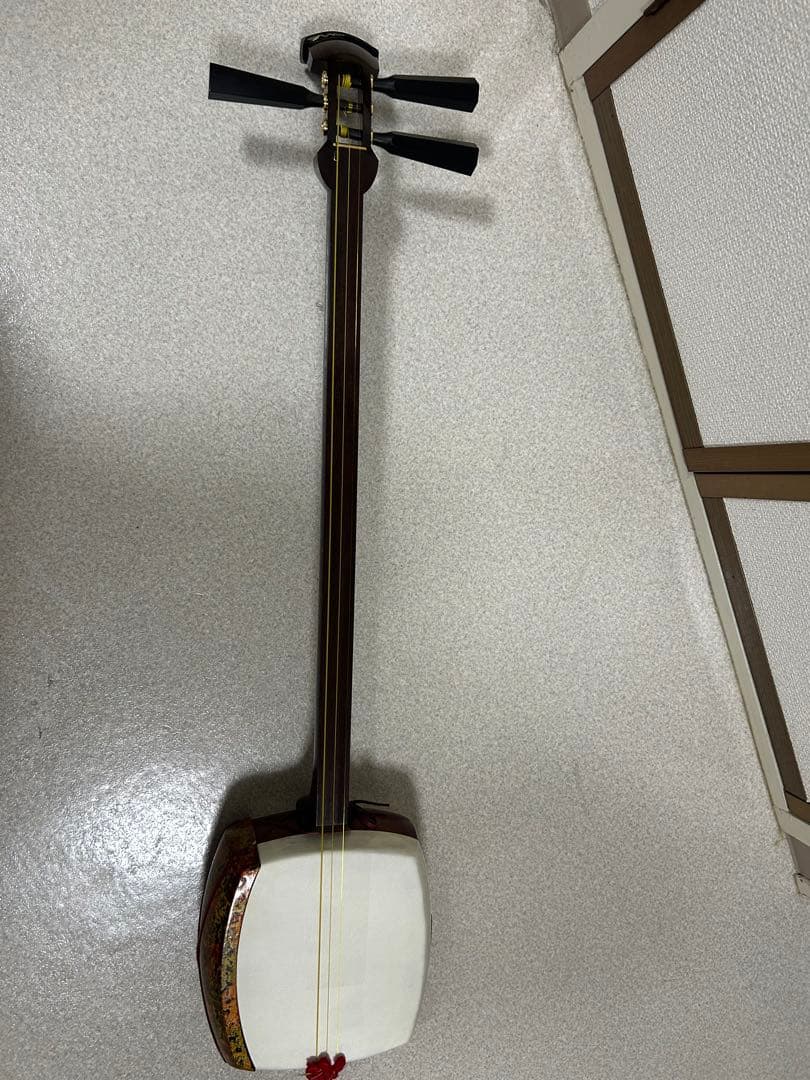 津軽三味線　犬皮