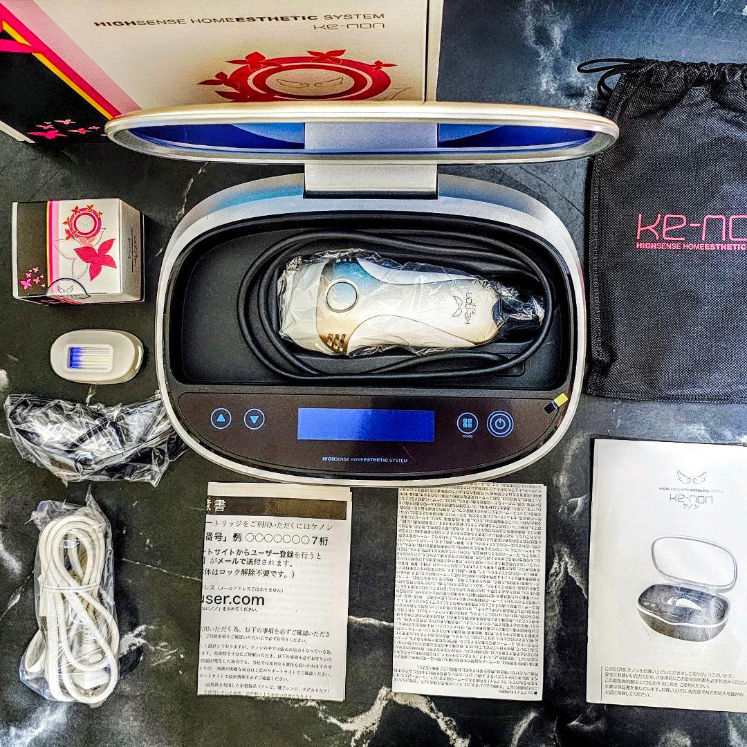 極美品 KE-NON ケノン 脱毛器 8.6 残照射99.7% 新品カートリッジ
