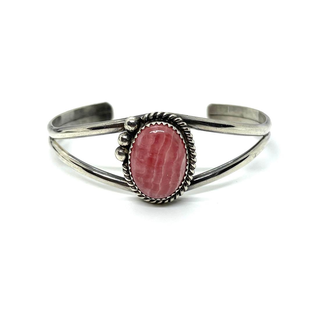 ●NAVAJO・ナバホ族●シルバーバングル・ブレスレット●インカローズ