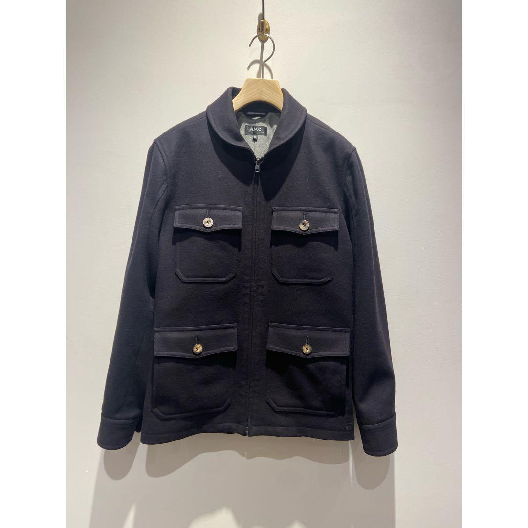 A.P.C.*ジップアップ　メルトンウールジャケット