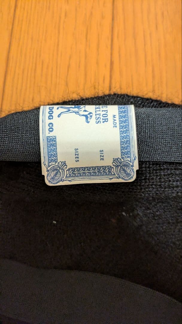 H.W. DOG ベレー帽 黒Black