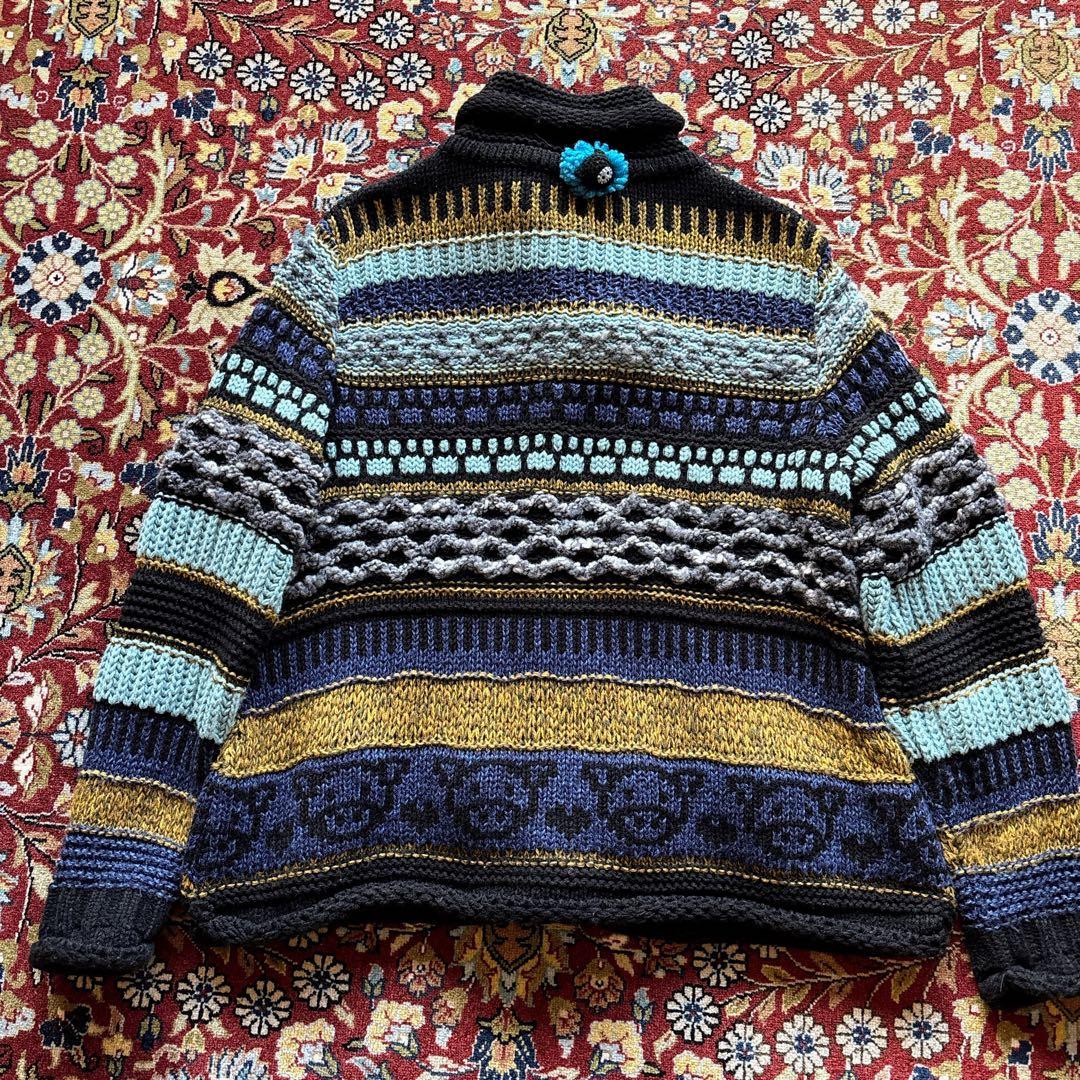 【極美品】アルベロベロ　ざっくりニット　カーディガン　ブタさん