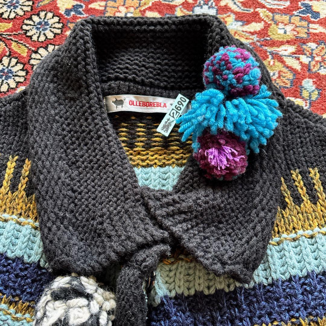 【極美品】アルベロベロ　ざっくりニット　カーディガン　ブタさん