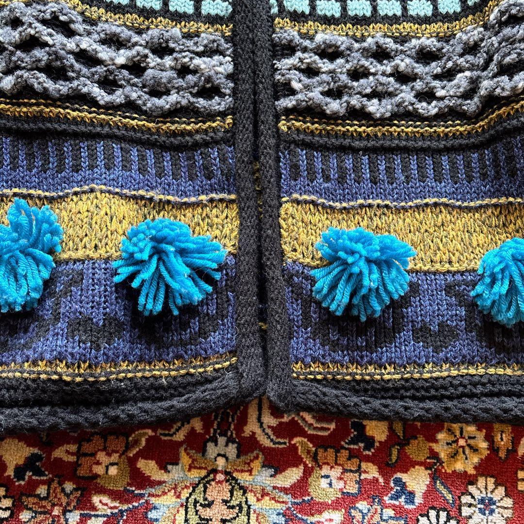 【極美品】アルベロベロ　ざっくりニット　カーディガン　ブタさん