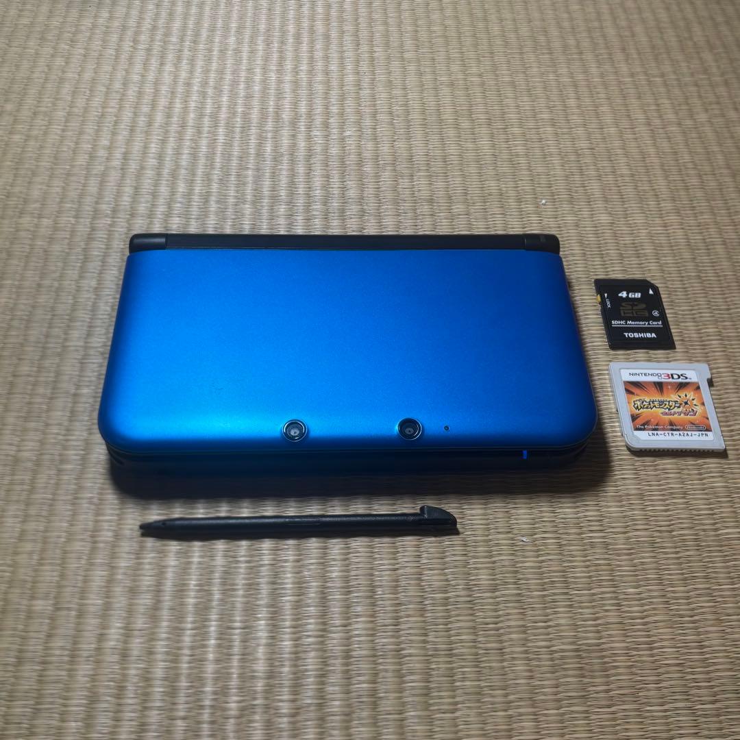 美品 Nintendo 3DS LL ブルー 動作良好 ソフト 付属