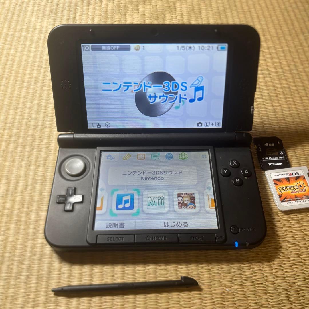 美品 Nintendo 3DS LL ブルー 動作良好 ソフト 付属