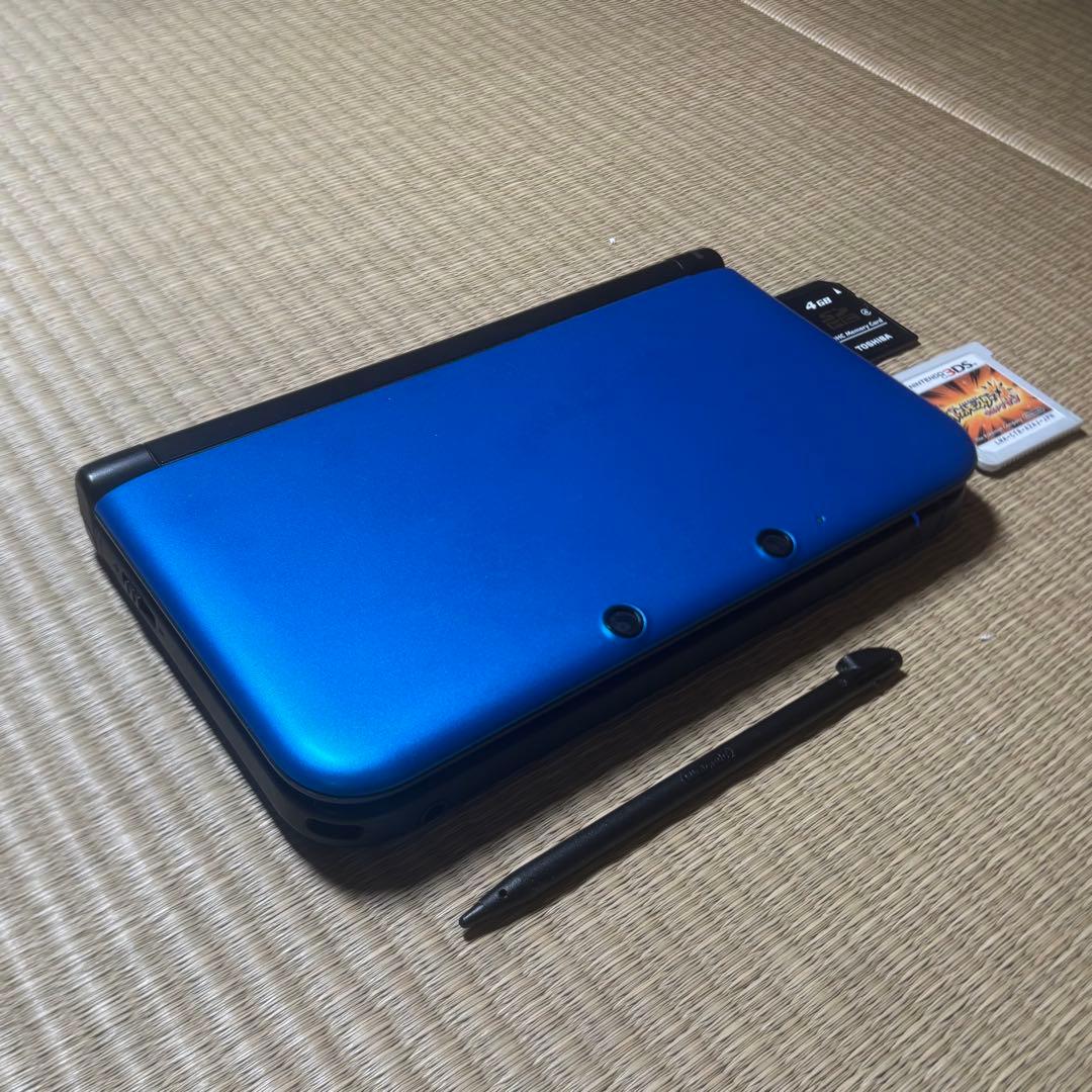 美品 Nintendo 3DS LL ブルー 動作良好 ソフト 付属