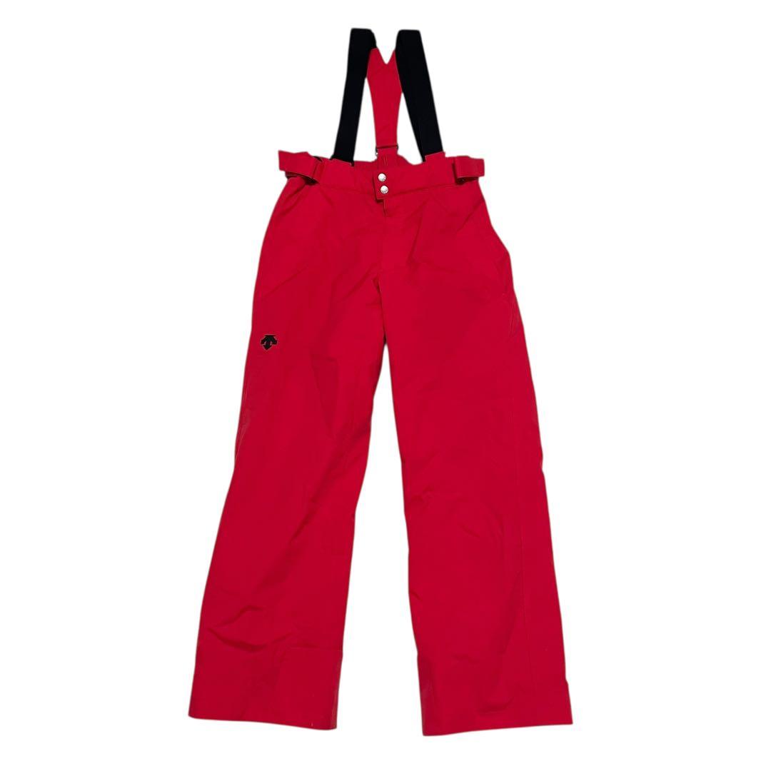 DESCENTE レッド ブラック スキーウェア 上下セット M