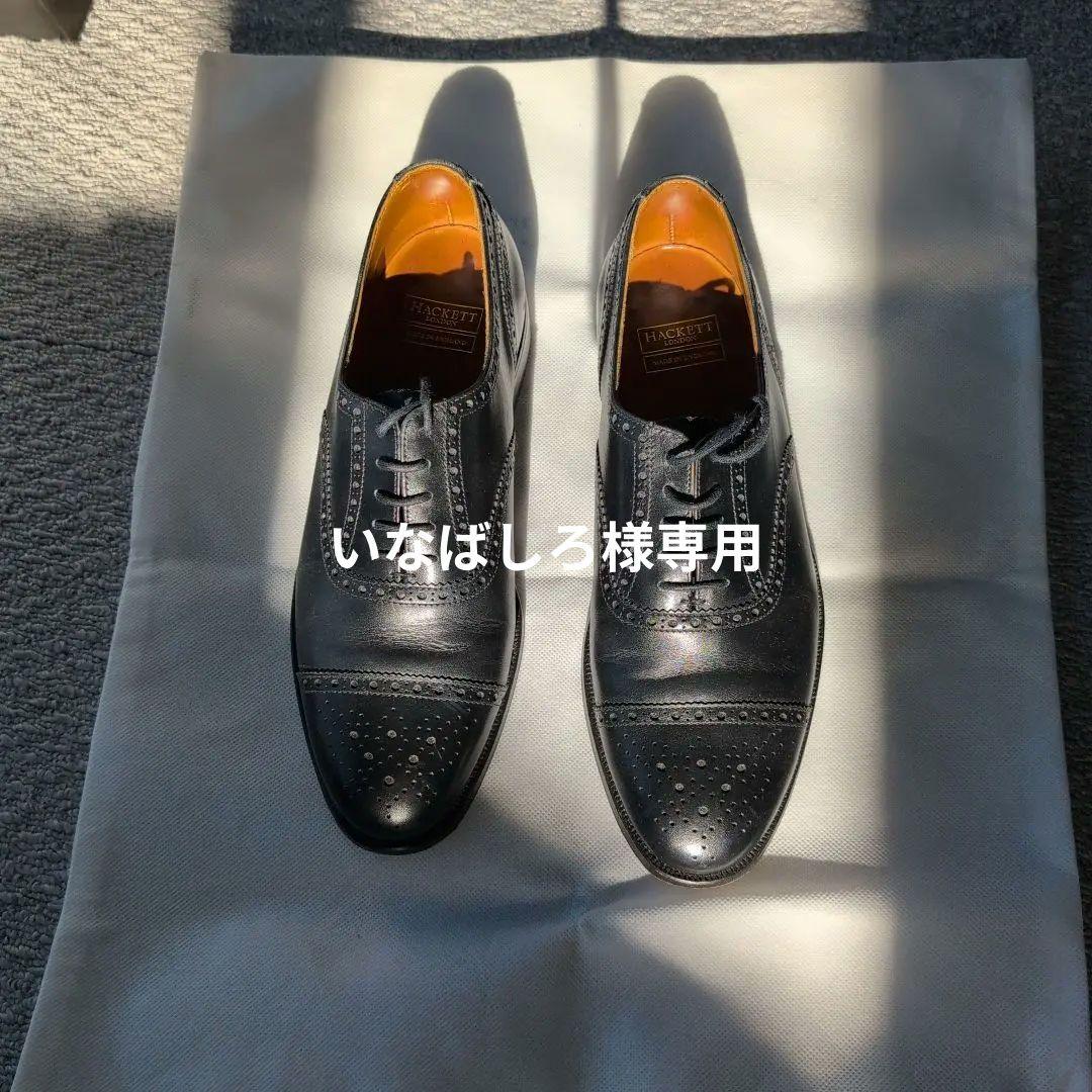 HACKETT ブラック ドレスシューズ イギリス製