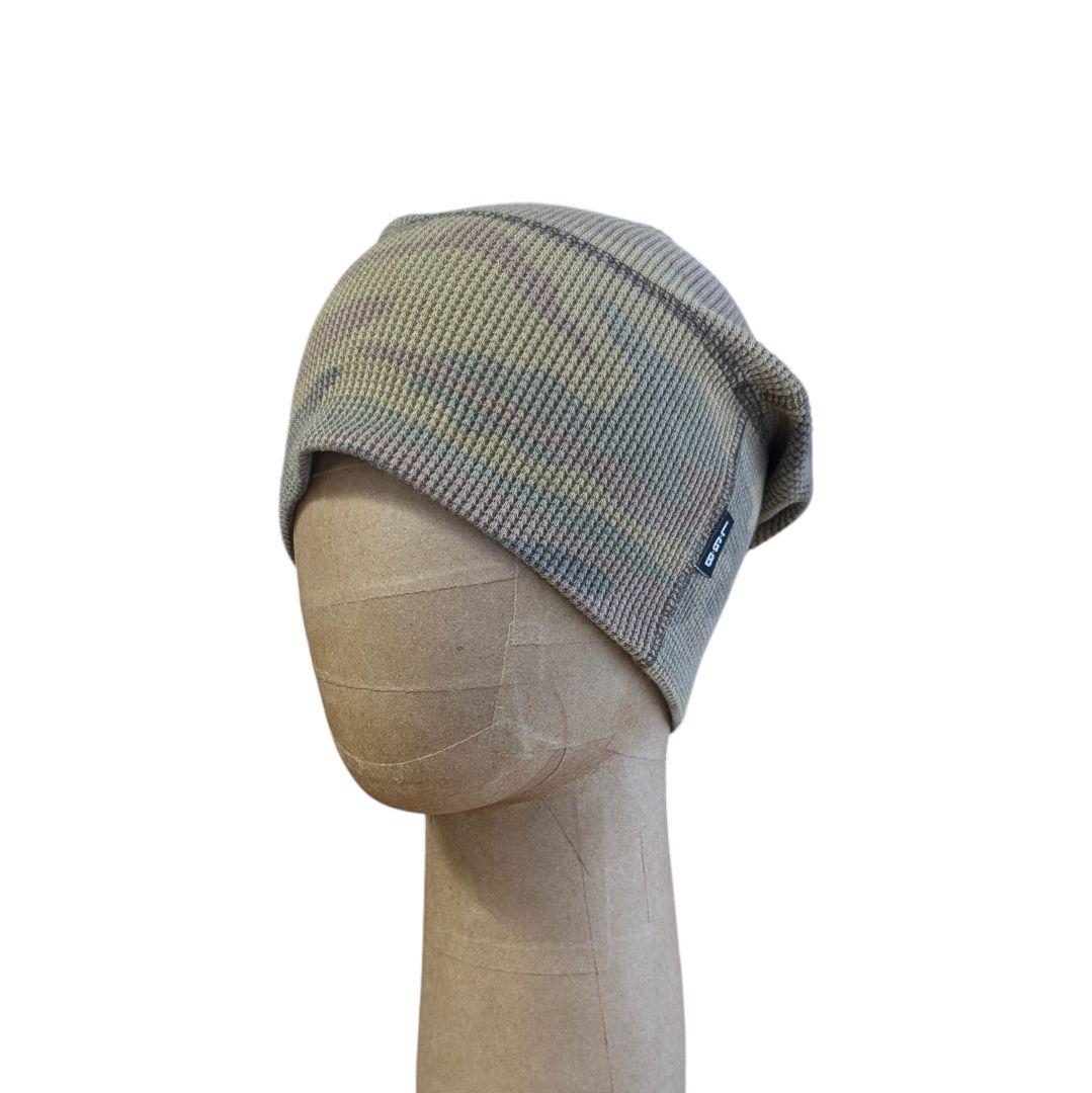 LGB ワッフル ビーニー ニット帽 美品 リバーシブル 迷彩