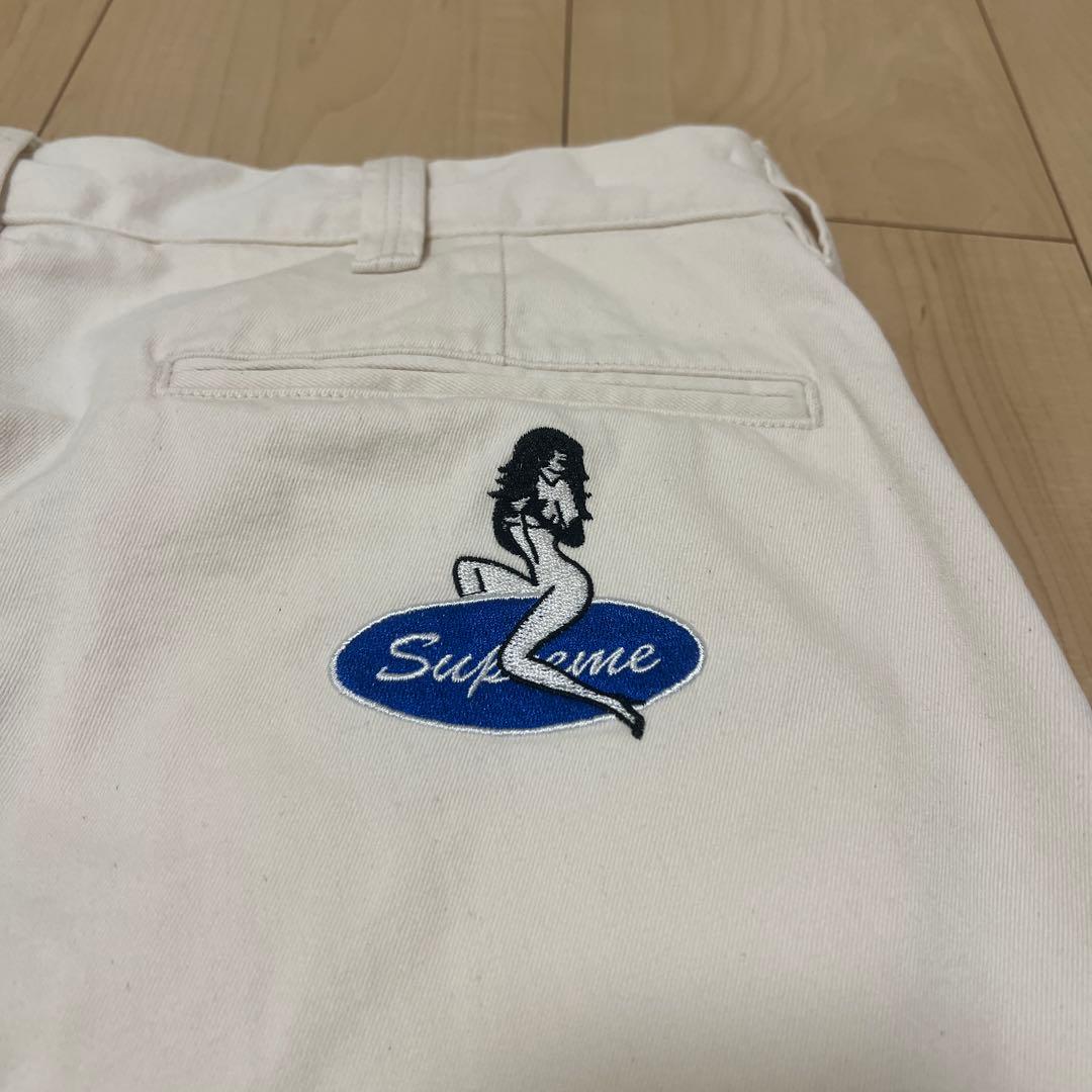 シュプリーム ホワイト チノパン 30