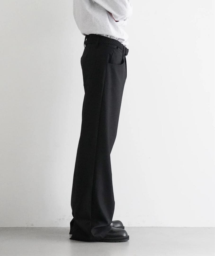 パンツ sefr JIRO TROUSER \"BLACK WOOL\"