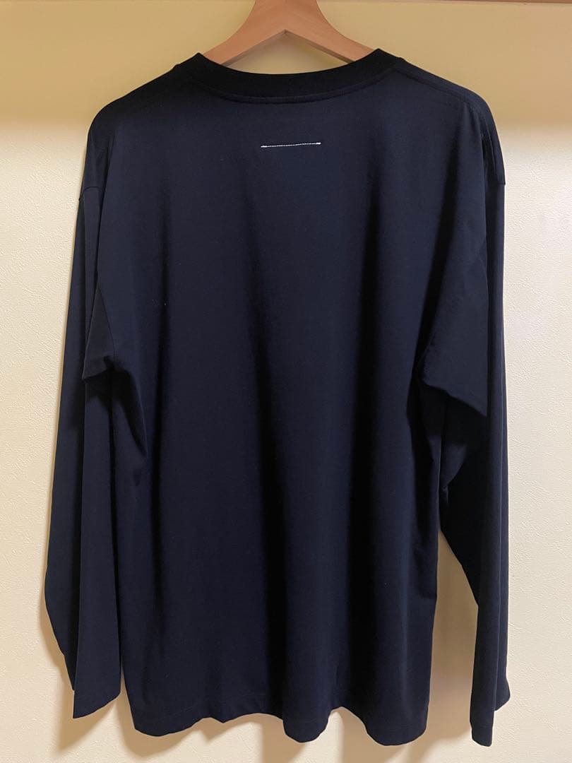 24ss 2024 MM6 マルジェラ カレンダー ロゴ ロンT ブラック