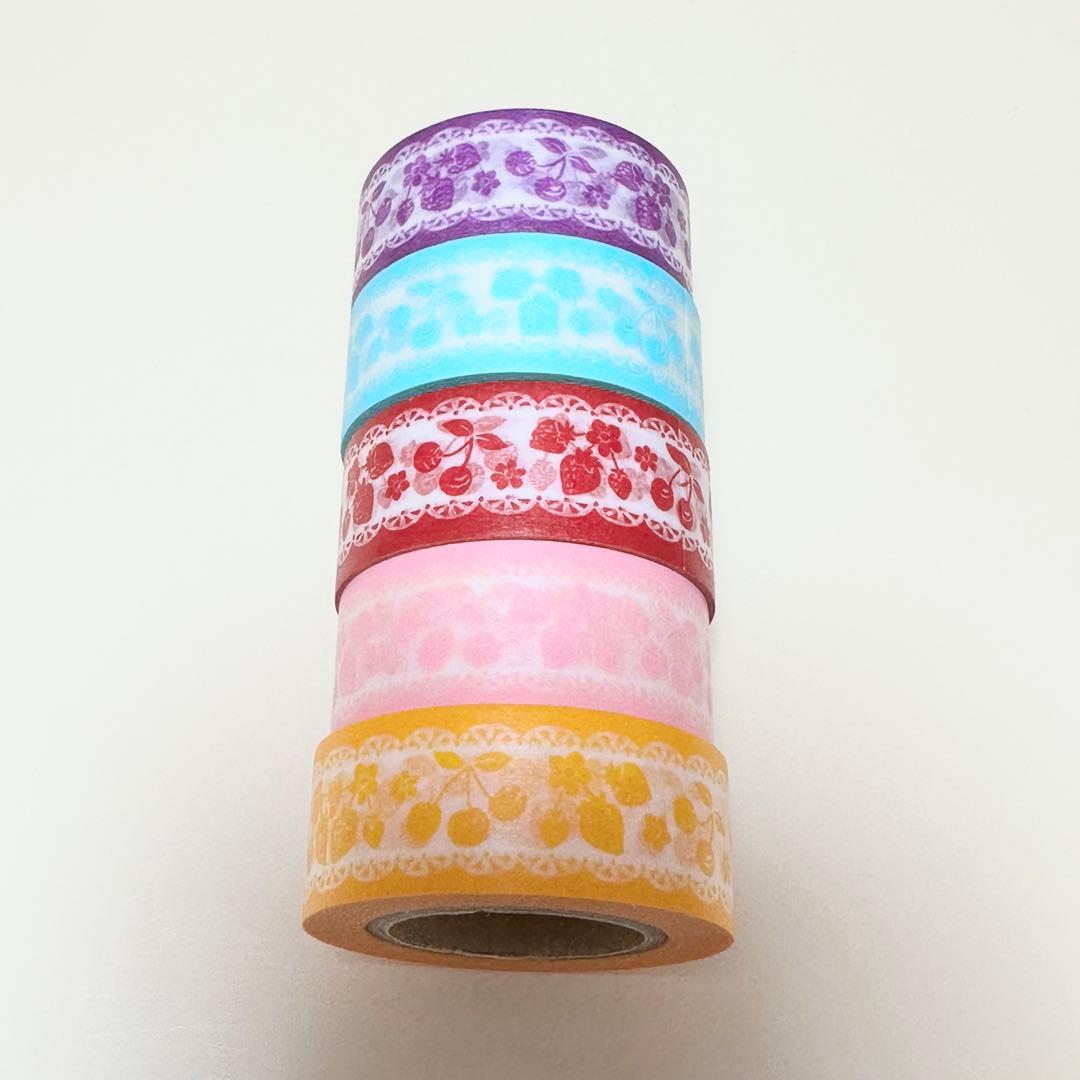 マークス 廃盤マスキングテープ キッチンデコ 5本セット 中古