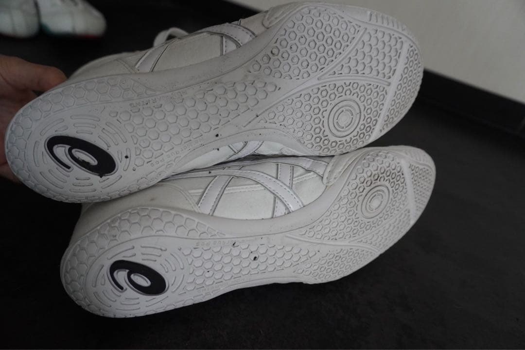 ボクシング用ホワイトハイカットシューズ