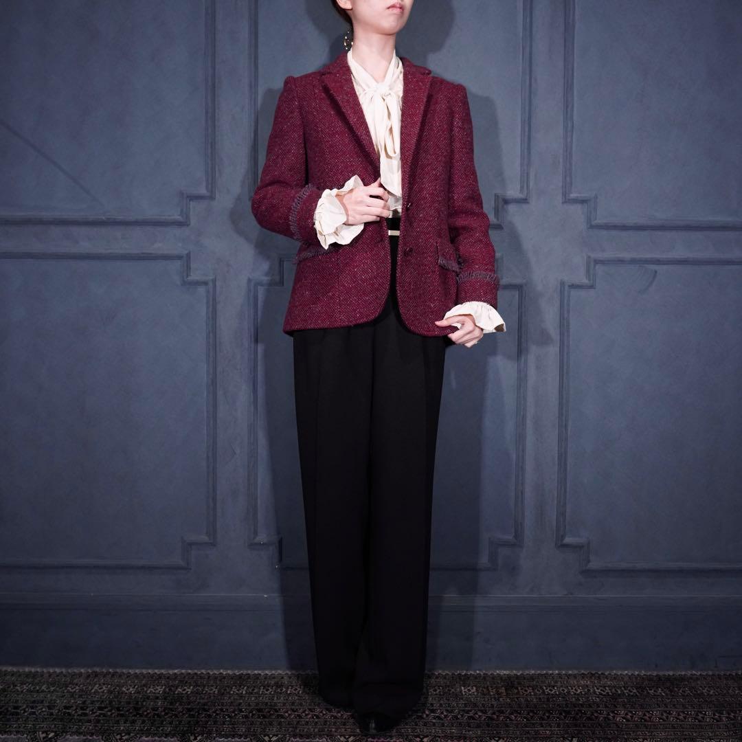 Christian Dior ディオールネップツイードテーラードジャケット